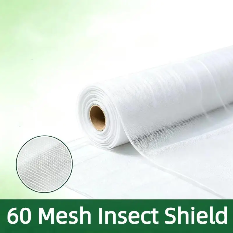 Insect Proof Net PE 60 Mesh Transparent Mesh Barrier Ultra-Fine Plant Fruit Tree Net Vegetable Blueberry Row Cover