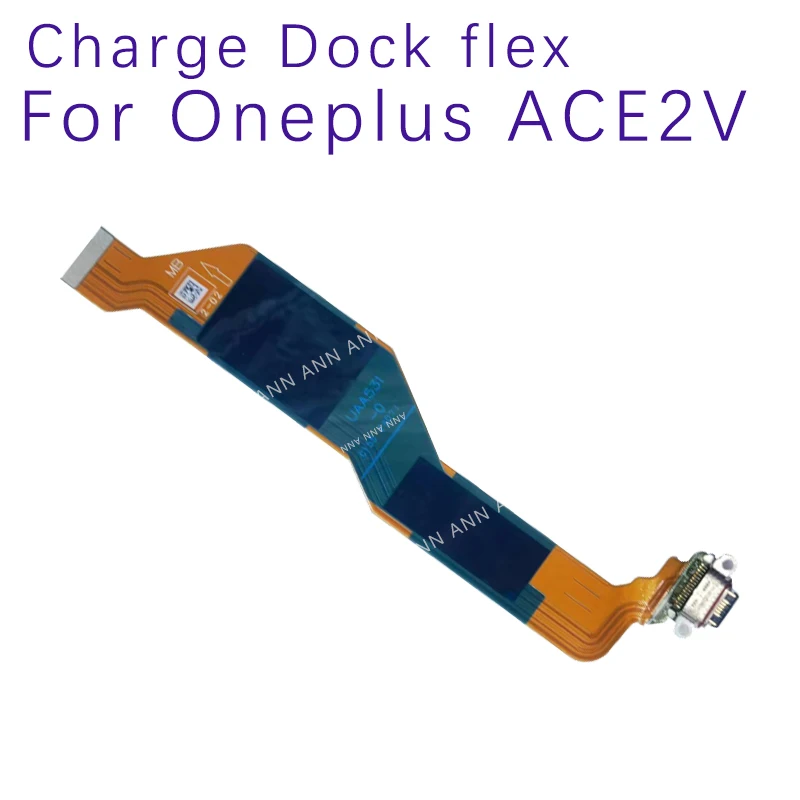 For Oneplus ACE2V 1+ace2v USB Charging Port Board Flex Cable Connector Parts Replacement Repairs