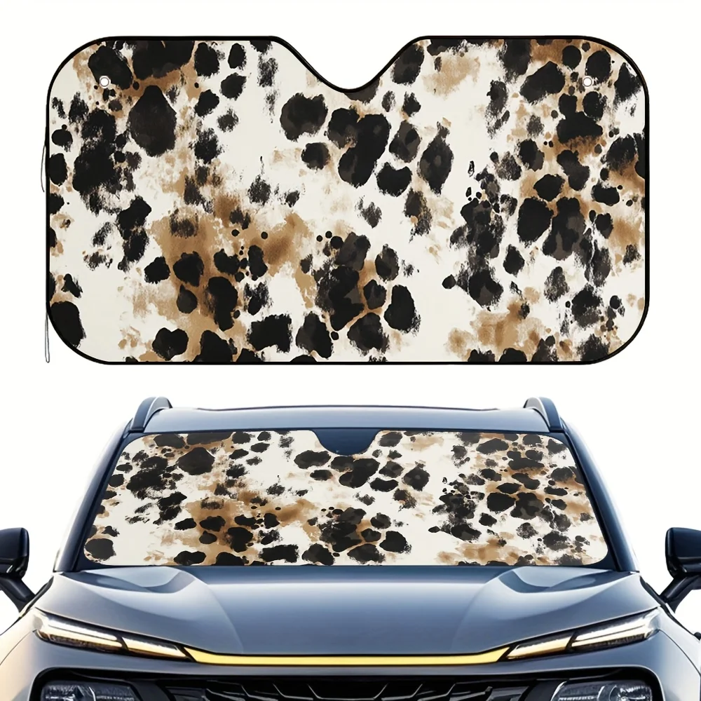 

1 шт., белый леопардовый принт, автомобильный солнцезащитный козырек с гепардом, мифическая защита от солнца для легендарных водителей, в стиле фэнтези, автомобильный аксессуар U