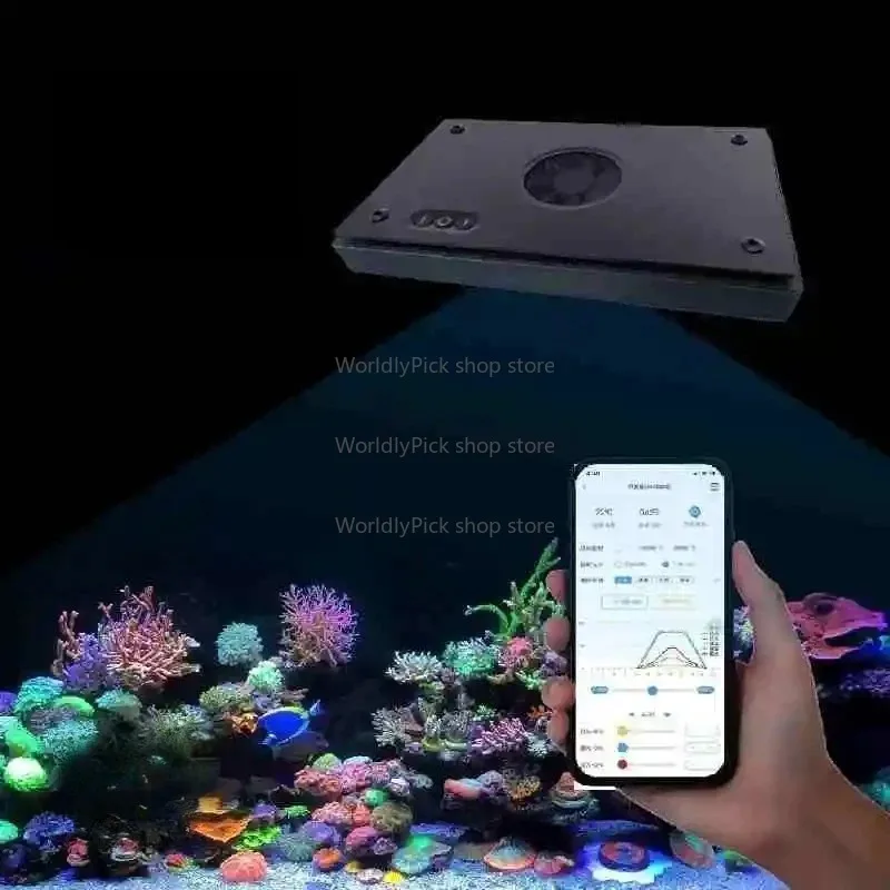 LED Aquarium Light Wholesale A8S 220W High Power Full Spectrum Coral Reef Lighting for Aquatic Plants And Fishes