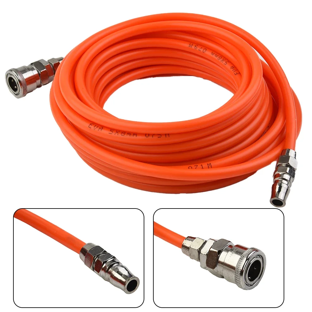 Pneumatic Straight Pipe Air Compressor Pump Hose with Quick Connector – Ideal for Tools, Multimeters, Knives, and Garden Equipme