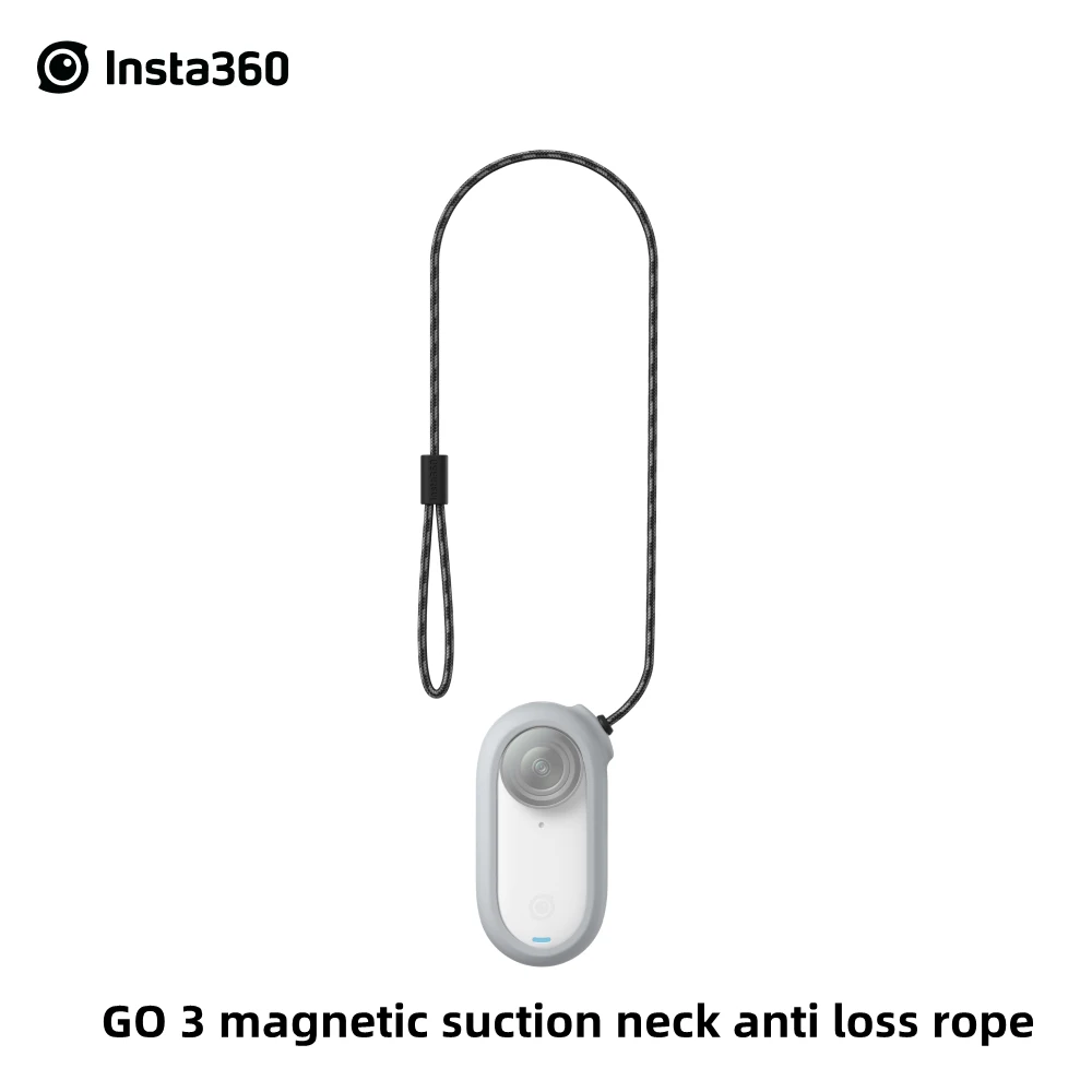 For Insta360 GO 3 Neck Anti Loss Rope Silicone Sleeve Hanging Rope Accessory Neck Portable Hanging Anti Loss Rope Sports Camera