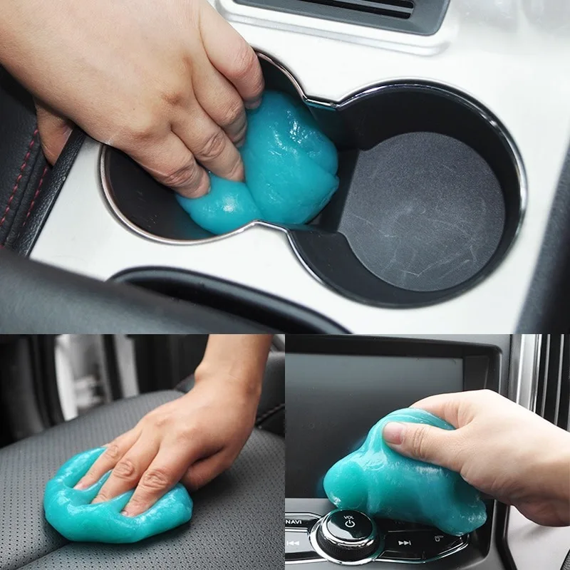 Removedor de poeira mágico em gel, removedor de poeira para interior de carro - limpe ventilações de carros, teclados e muito mais com facilidade - produto perfeito para limpeza de carros