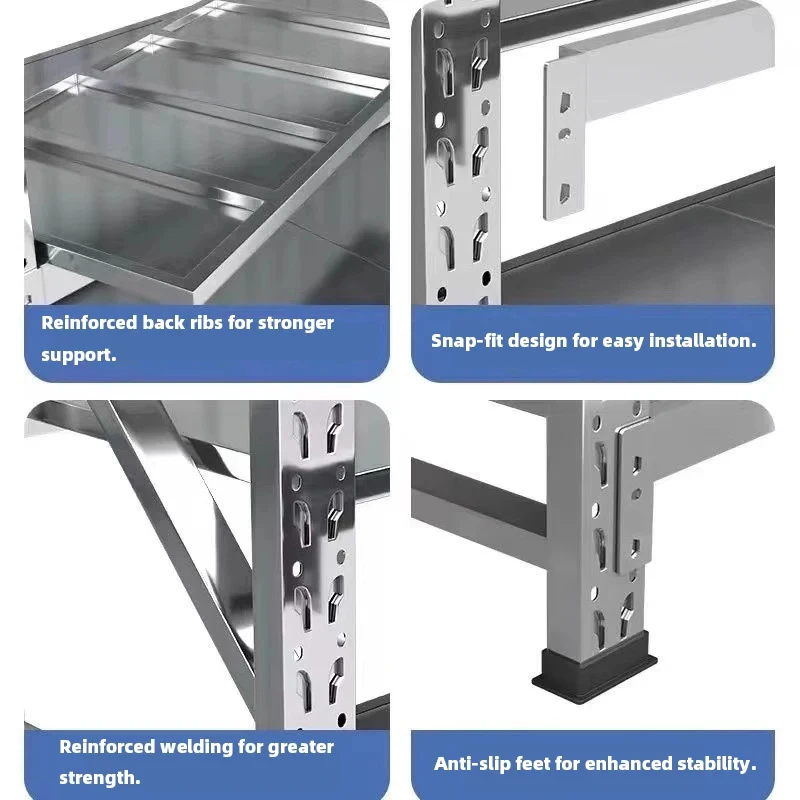 custom.Food Grade Stainless Steel Shelving Unit Commercial Kitchens