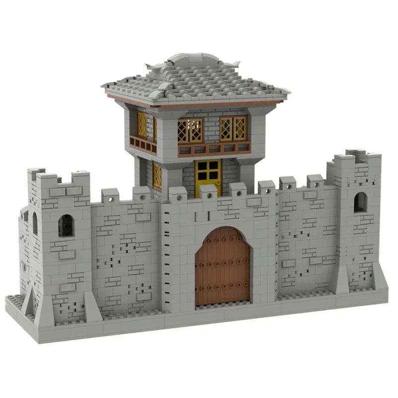 Medieval Castle Wars Moc Knight Soldier Weapon Action Figure Tent Oven Road Sign Wine Cask Fruit Stand Building Blocks Kids Toys