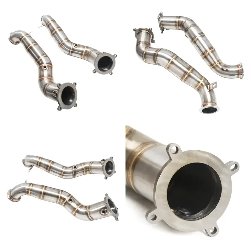 KYOSTAR New 304 Stainless Steel Race Downpipe for McLaren 720S 765LT M840T 4.0TT V8 Engine Car Model Application