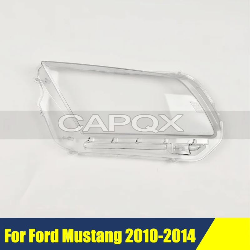 

Защитная крышка переднего бампера для фар Ford Mustang 2010-2014, стеклянная накладка на фары, колпаки для линз фар