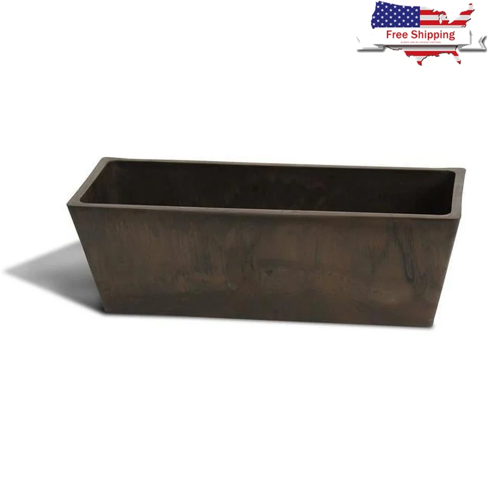 

Weather Resistant Rectangular Windowsill Planter with Drainage Hole Removable Plug Durable Lightweight Eco-Friendly Materials 20