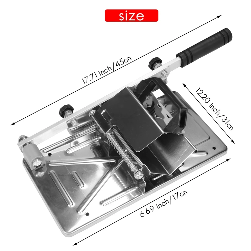 دليل تجميد اللحوم تقطيع ، الفولاذ المقاوم للصدأ ، لحم الضأن القاطع ، آلة قطع لحوم البقر ، لوازم المطبخ