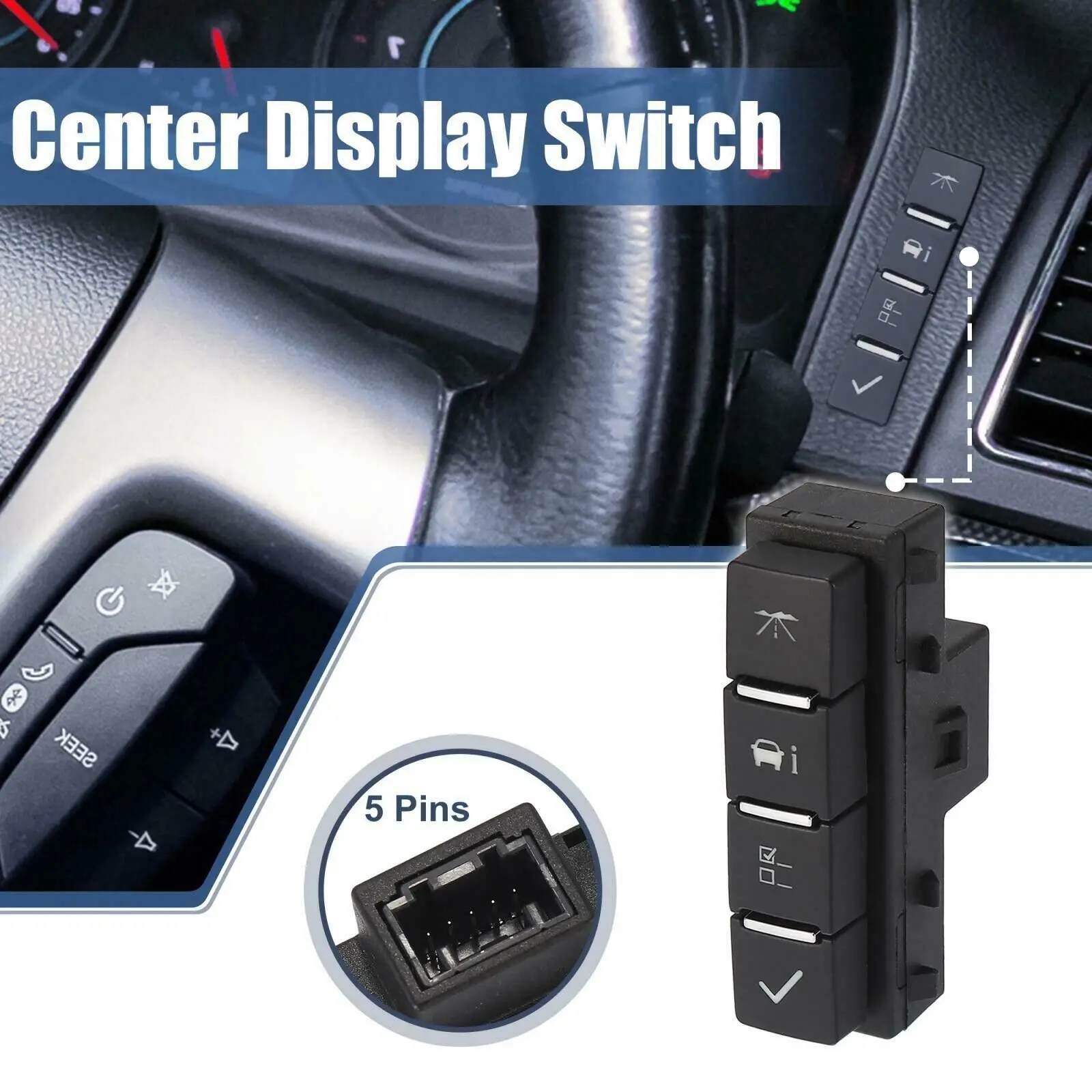 For Silverado Sierra GMC DIC Driver Information Center Switch 15947841 2007-2013