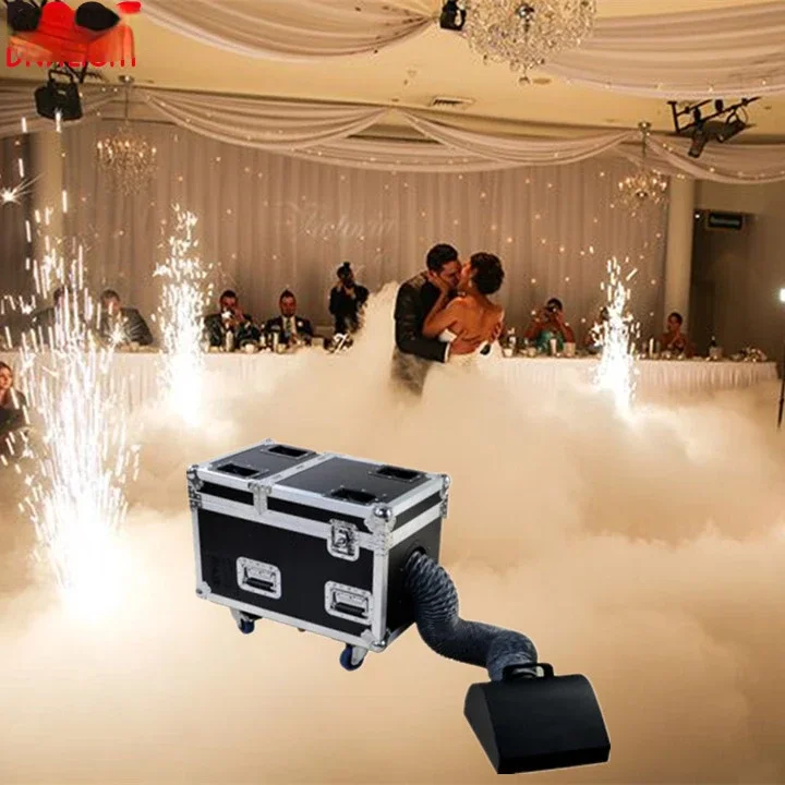 Professional stage lighting 3000W wedding party concert fog machine DMX LCD control disco water low fog machine