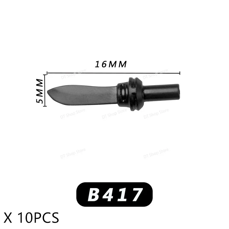 

PJT051 10PCS Warriors Weapons Spear Helmet Armor Accesssories Medieval Military Building Blocks Weapons DIY Children's Toy Gifts