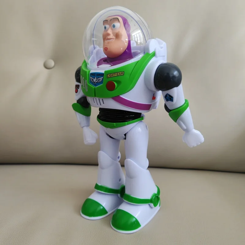 Disney Toy Story Light-Up Robot Doll-Buzz Lightyear Motorized Walking Figure with Sounds,Trendy Birthday Party Gift for Children