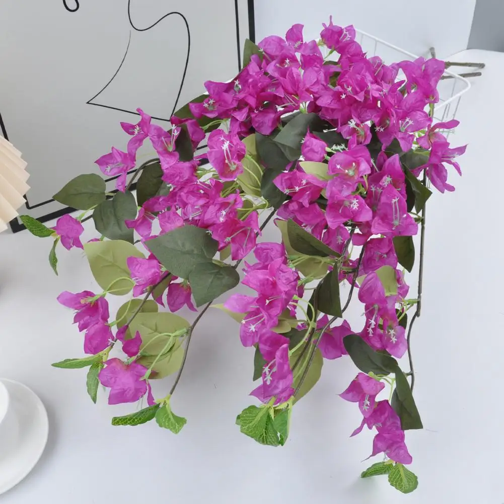 

Artificial Floral Decor Artificial Bougainvillea Speetabilis Flowers Realistic Uv Resistant Silk Blooms Indoor Outdoor Garden
