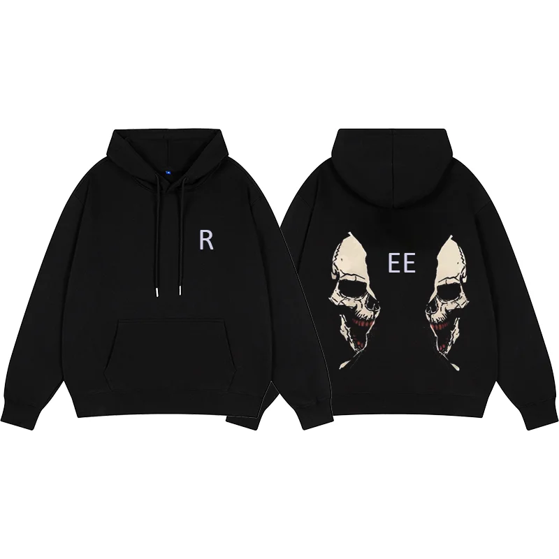 

Hoodie Men's Hoodie Costume Y2k Women's Black Clothes Cotton Printed Sweatshirt Halloween Sportswear Essentials Men's Large 2024