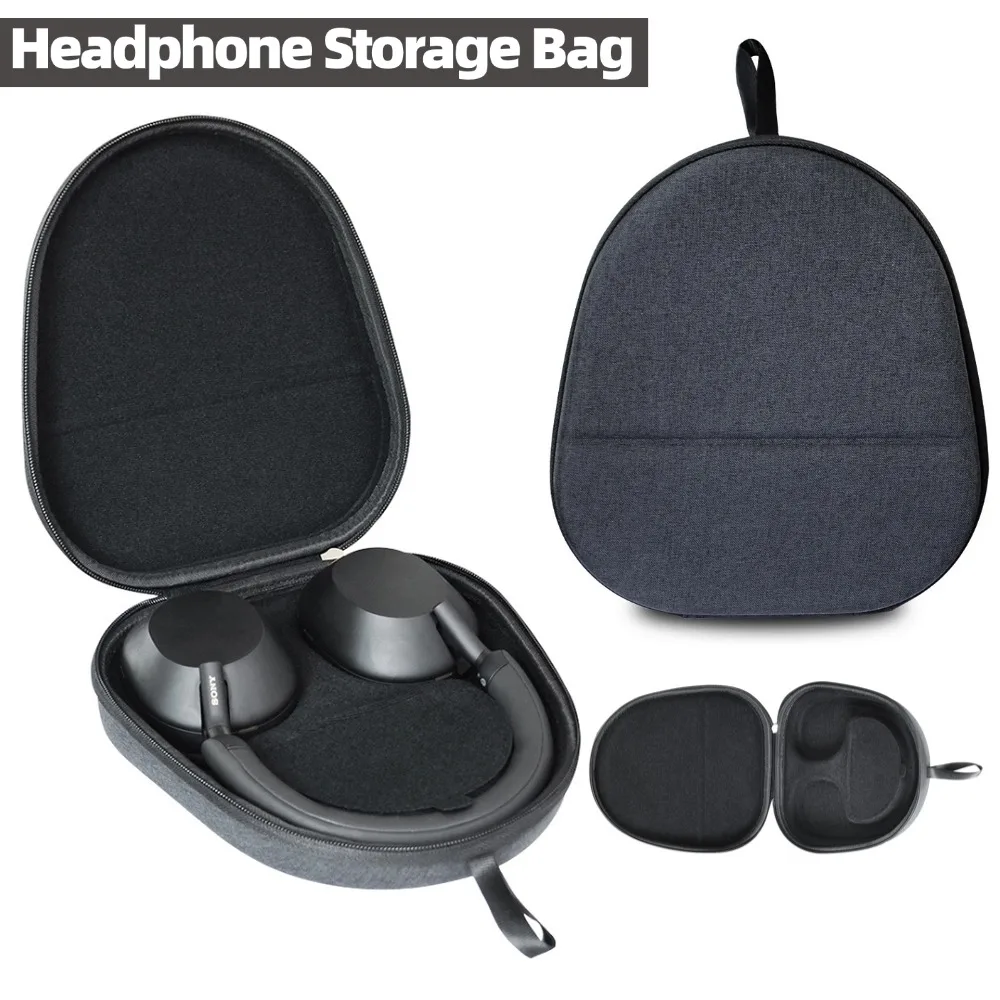 

Жесткий чехол из ЭВА для переноски наушников SONY WH-1000XM5, коробка для хранения беспроводной гарнитуры, сумка с защитой от царапин, дорожный защитный чехол