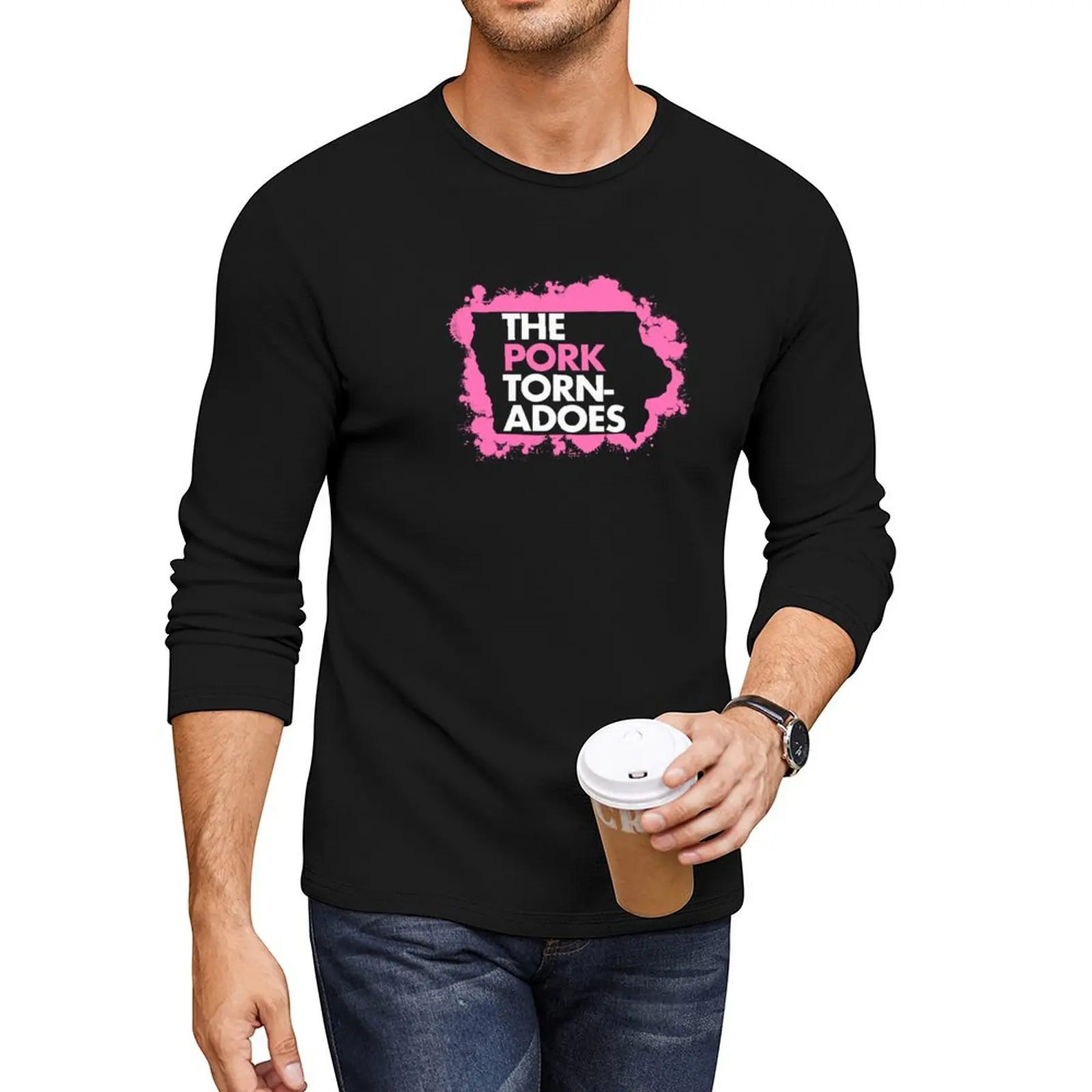 

State of Pink Long T-Shirt anime mens tall t shirts