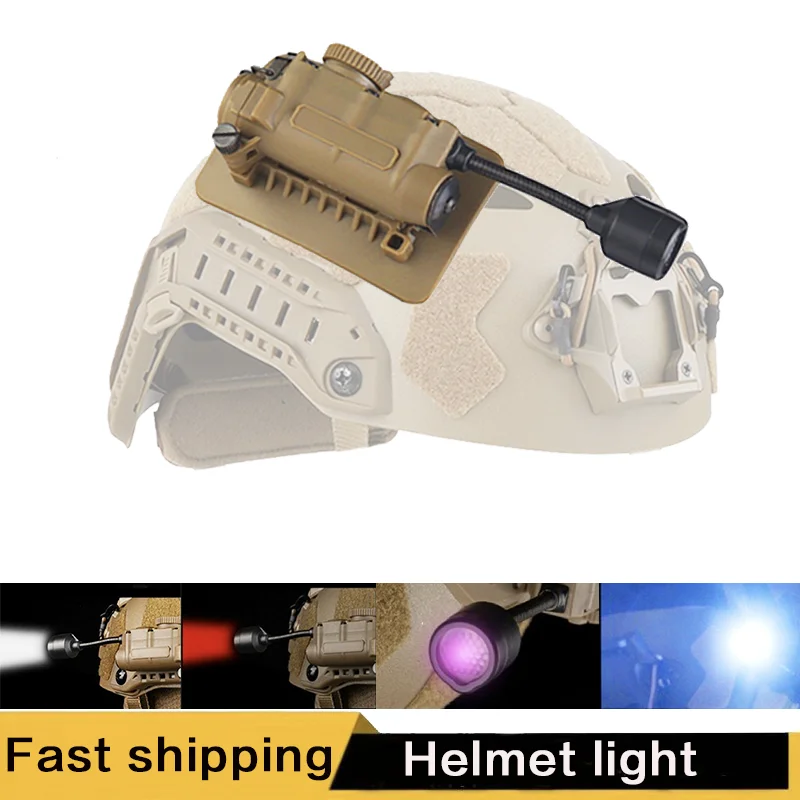 

Outdoor tactical head helmet light, strobe recognition friend or enemy helmet light, light hunting helmet lighting system
