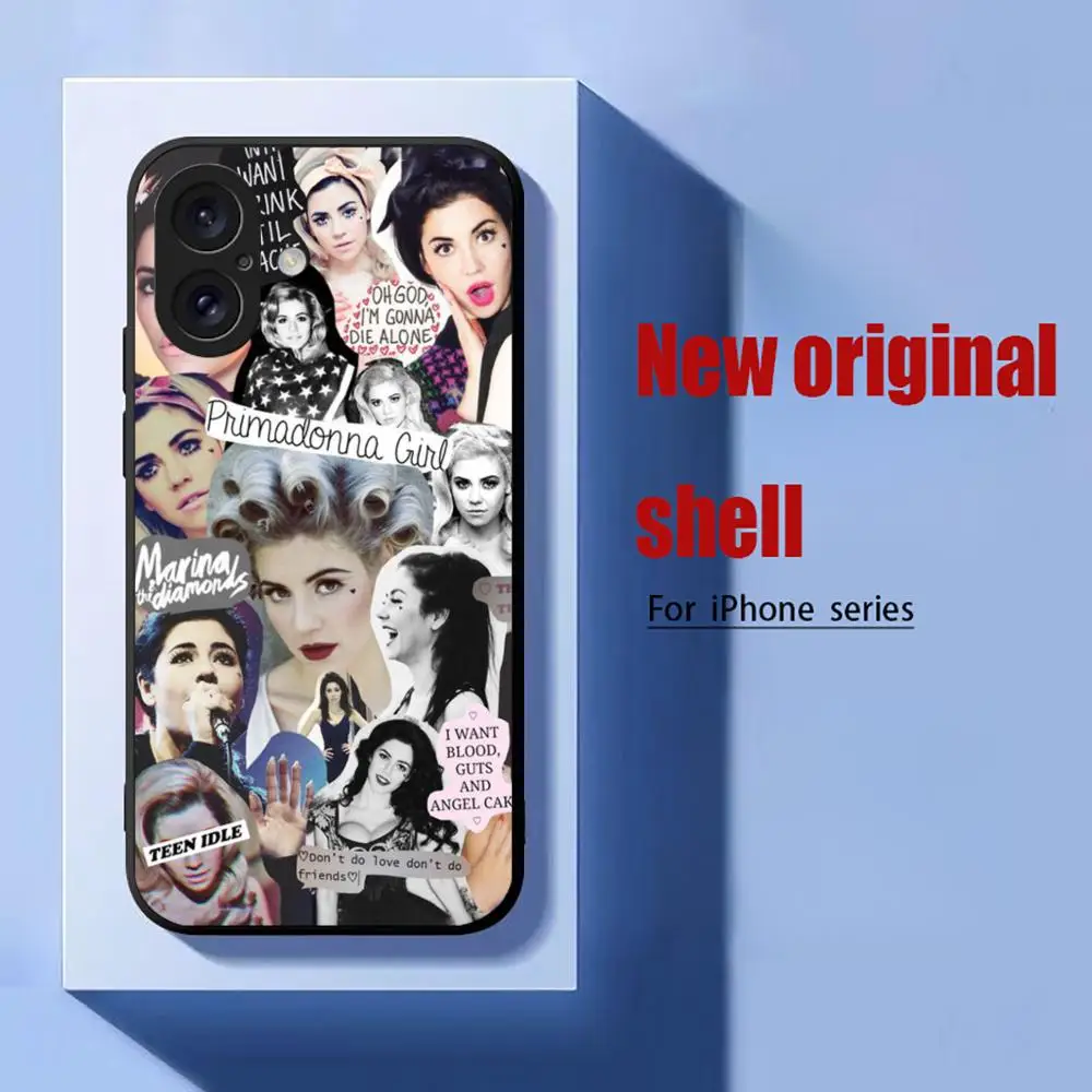 Singer M-Melanie-Martinezes Phone Case For iPhone 16 15 14 13 12 11 X XR XS XSMAX 8 Plus Mini Pro Max Soft Black Phone Cover