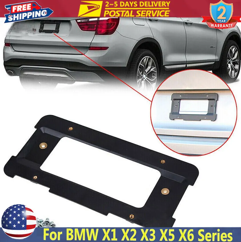 

Автомобильный кронштейн номерного знака заднего бампера для BMW M3 X1 X2 X3 X5 X6 серии, комплект держателей номерного знака с/6 винтовыми болтами, монтажный комплект номерного знака
