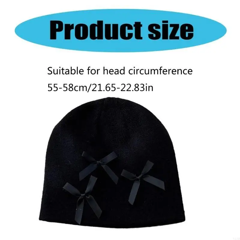 قبعة جمجمة Y5JD للجنسين لقبعة النشاط في الهواء الطلق مع قبعة Bowknot Pulvering للجنسين قبعة القبعة القباية #6