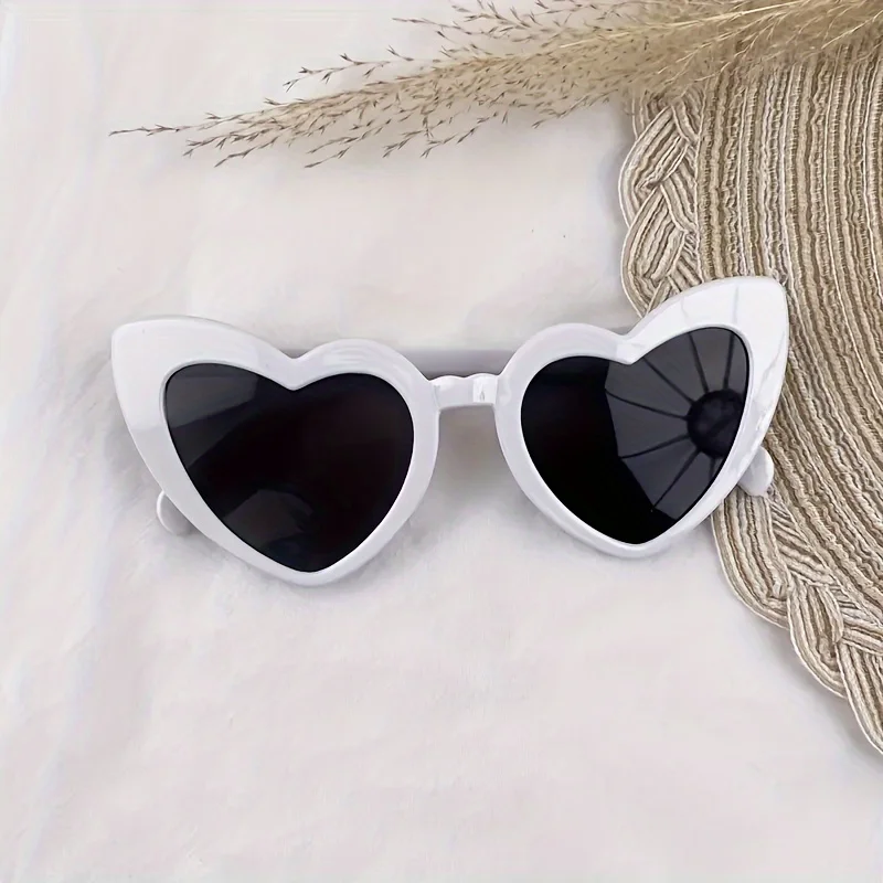 10 stücke Marke Herz Sonnenbrille Frauen Party Brillen Vintage Uv400 Hochzeit Reise Team Sonnenbrille – Detail 3