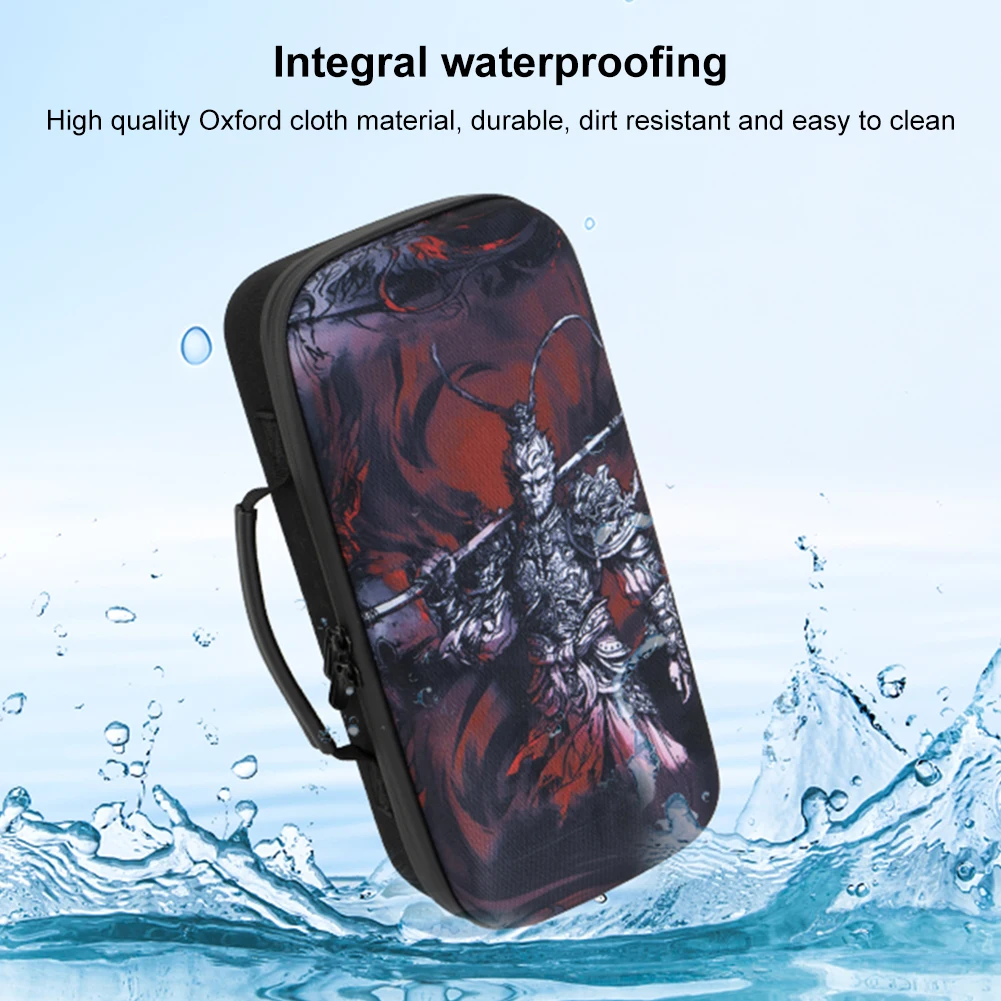 حقيبة حمل صلبة مقاومة للصدمات حقيبة تخزين محمولة للسفر مع جيب ملحقات لوحدة التحكم في الألعاب Asus Rog Ally X/Rog Ally