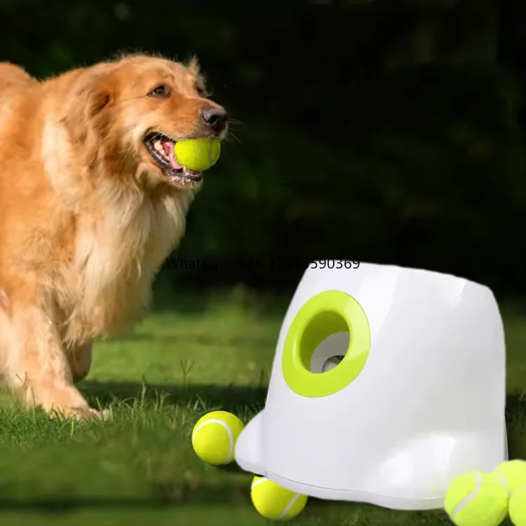 

New Small Pet Dog Tennis Ball Throwing Machine and Automatic Ball Thrower Fetcher Auto Dog Ball Fetch Toy
