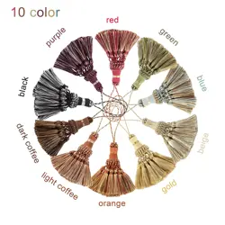 1Pc Small Tassel Fringe Trim Craft Tassel Curtain Hanging Pendant DIY Room Accessories Key Tassel Wedding Jewelry Accessories