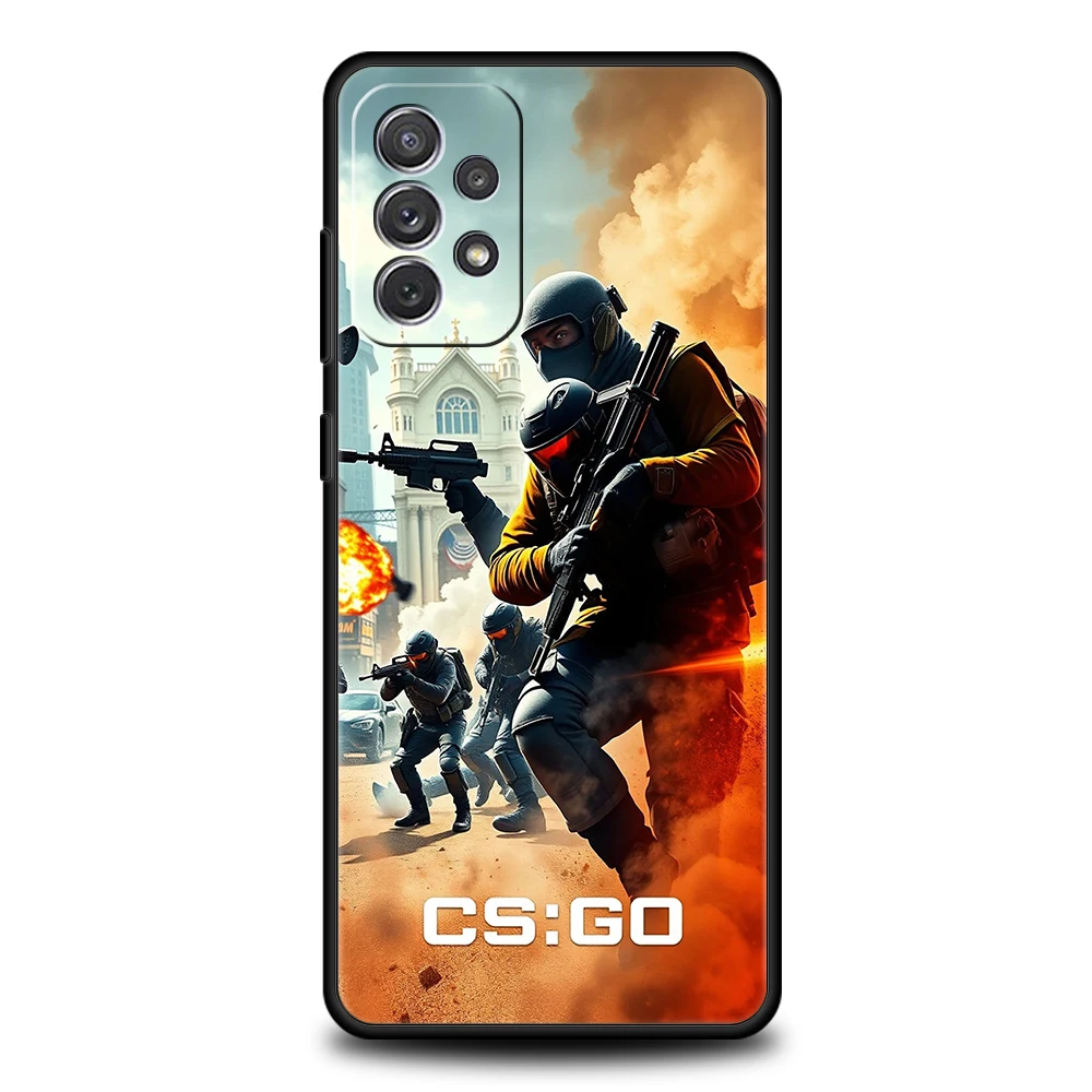 Counter Strike CS GO Hot Game Handyhülle für Samsung Galaxy A55 A35 A15 A14 A25 A54 A51 A71 A72 A73 A32 A52 A52S A41 5G Shell – Detail 3
