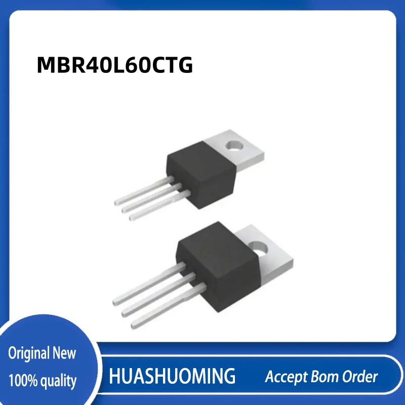 10Pcs/Lot MBR40L60CTG  MBR40L60   MBR40L60CT  TO220-3