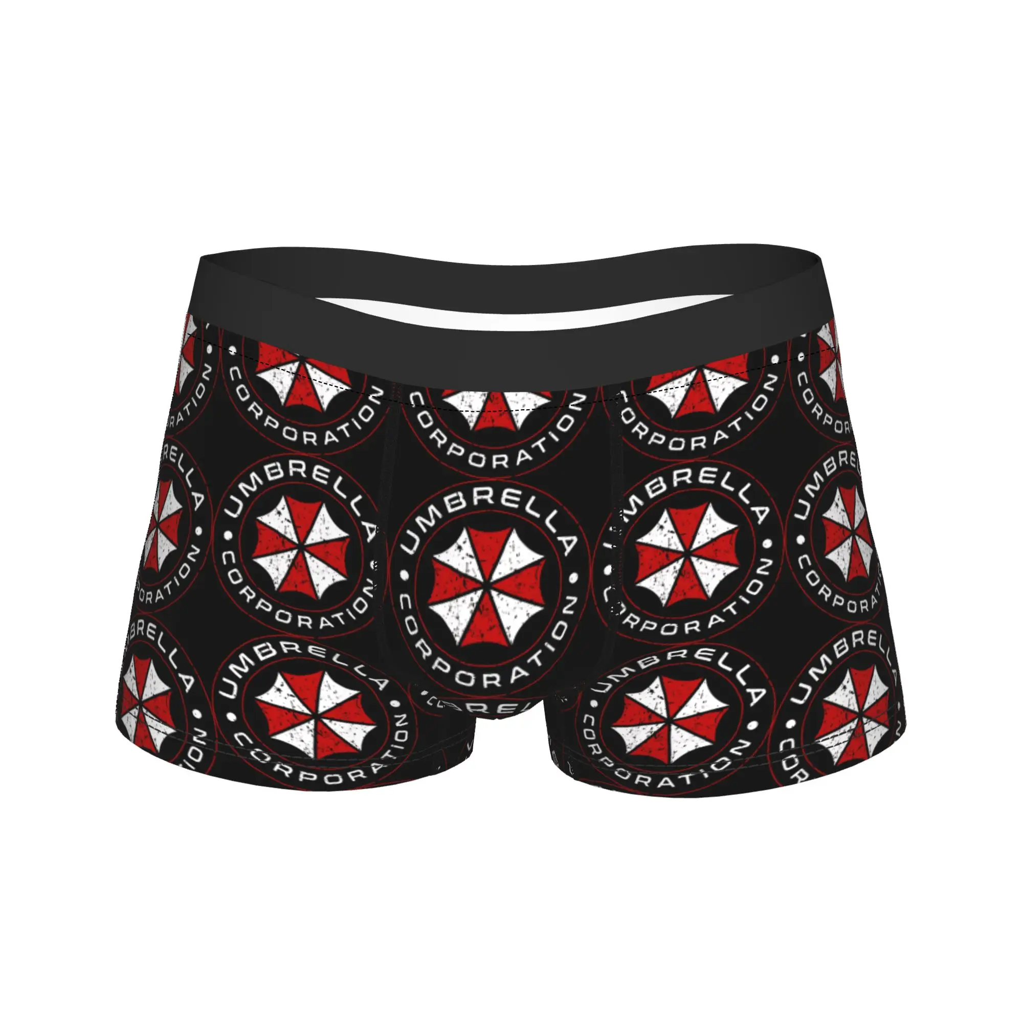 Umbrella Corporation Retro Residents Evils Fanart Underwear Men Underpants Custom Breathable Boxer Shorts Boxer Brief Plus Size