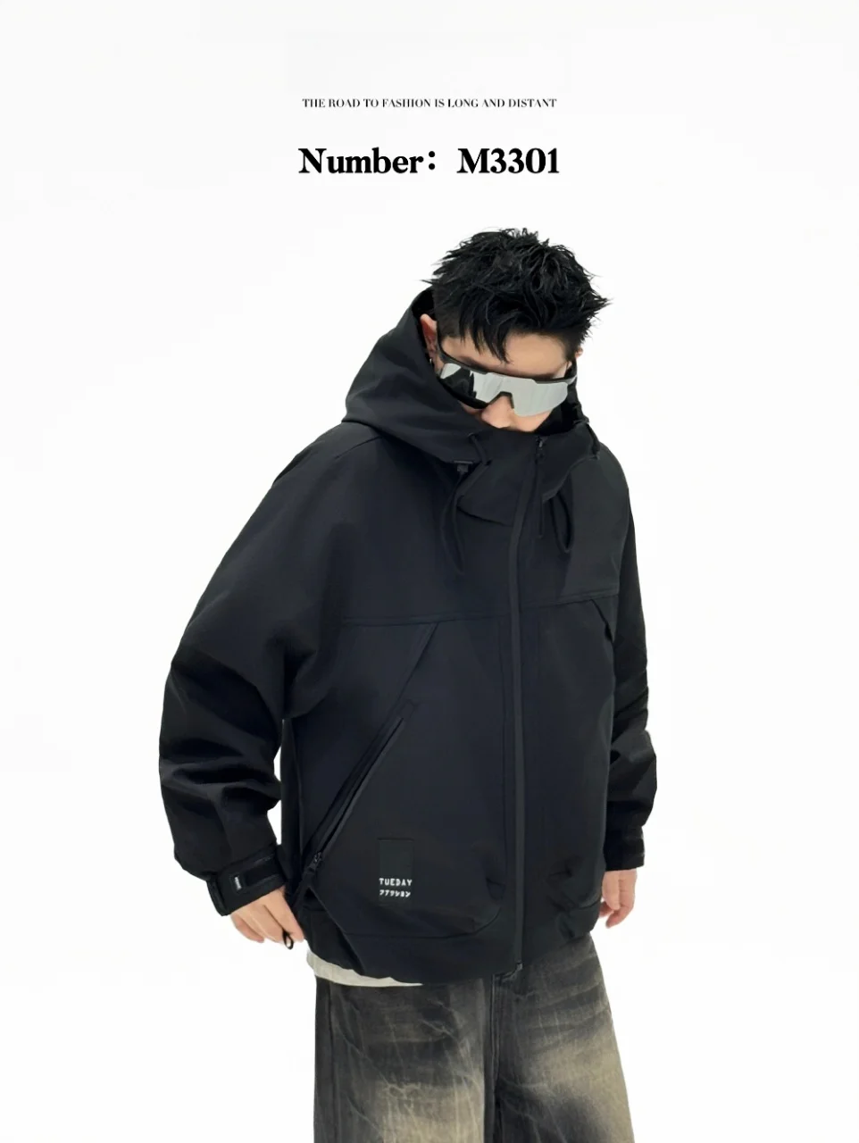 

Новая мужская куртка с капюшоном 2025 года: повседневная, универсальная, осенне-зимняя, модная, свободного кроя, с длинными рукавами.