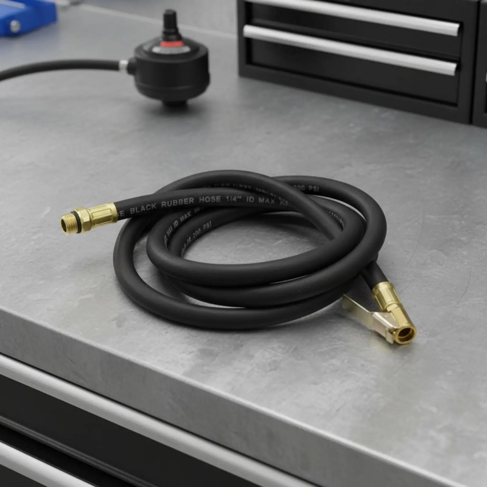 

2 Pieces Tire Gauge Hose Tire Pump Hose Auto Repair Part for Mechanics, Garage