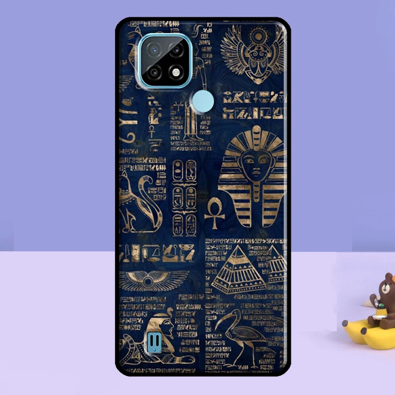 Ancient Egyptian Hieroglyphic For OnePlus Nord 2 8T 9R 9RT 9 Pro Case For OPPO Realme 8 Pro 7 8i C3 C21 GT Neo 2 Master