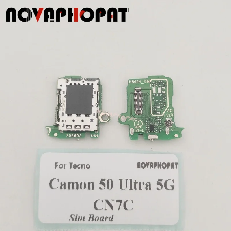 SIM Card Reader For Tecno Camon 50 Ultra 5G CN7C / Camon 50 Pro 5G CN7C Card Slot Socket Inner Adapter Flex Cable Board