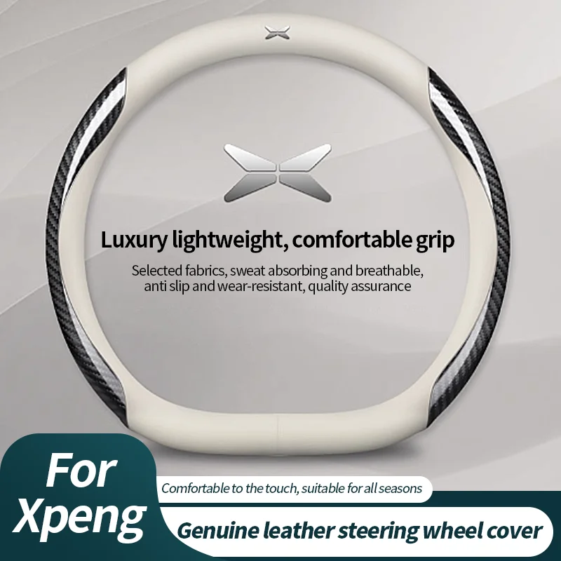 

for Xpeng G6 Xiaopeng G6 2024 2025 Leather Car Steering Wheel Cover Wrap Braid on Steering-wheel Protector Car Accessorie