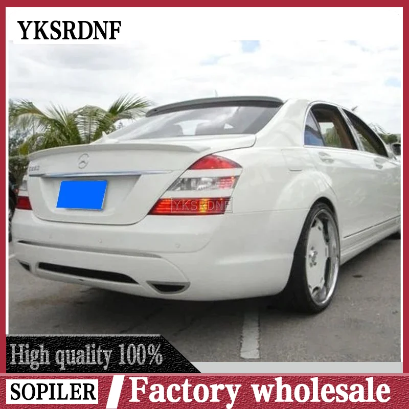 

Для Mercedes benz S class w221 2006-2013 ABS спойлер из материала задние крылья багажника S320 S400 S420 S450 S600