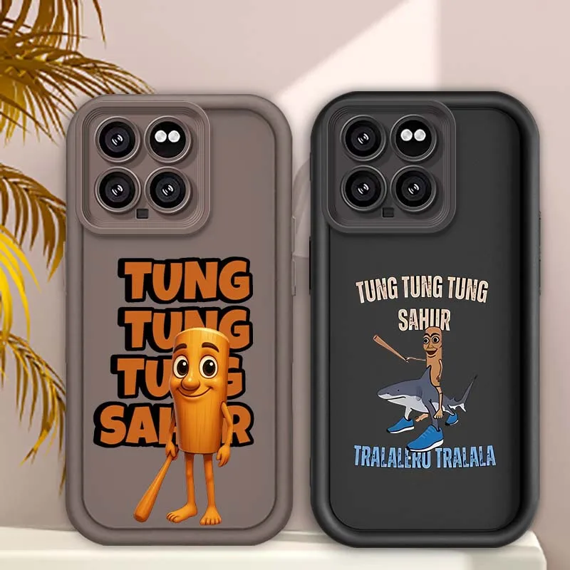 

Tralalero Trala Tung Sahur Art Phone Case For Xiaomi Mi 17 15 14 14T Redmi 13 13T 13C 12C 14C 12 12T Lite Pro 5G Eye Ladder