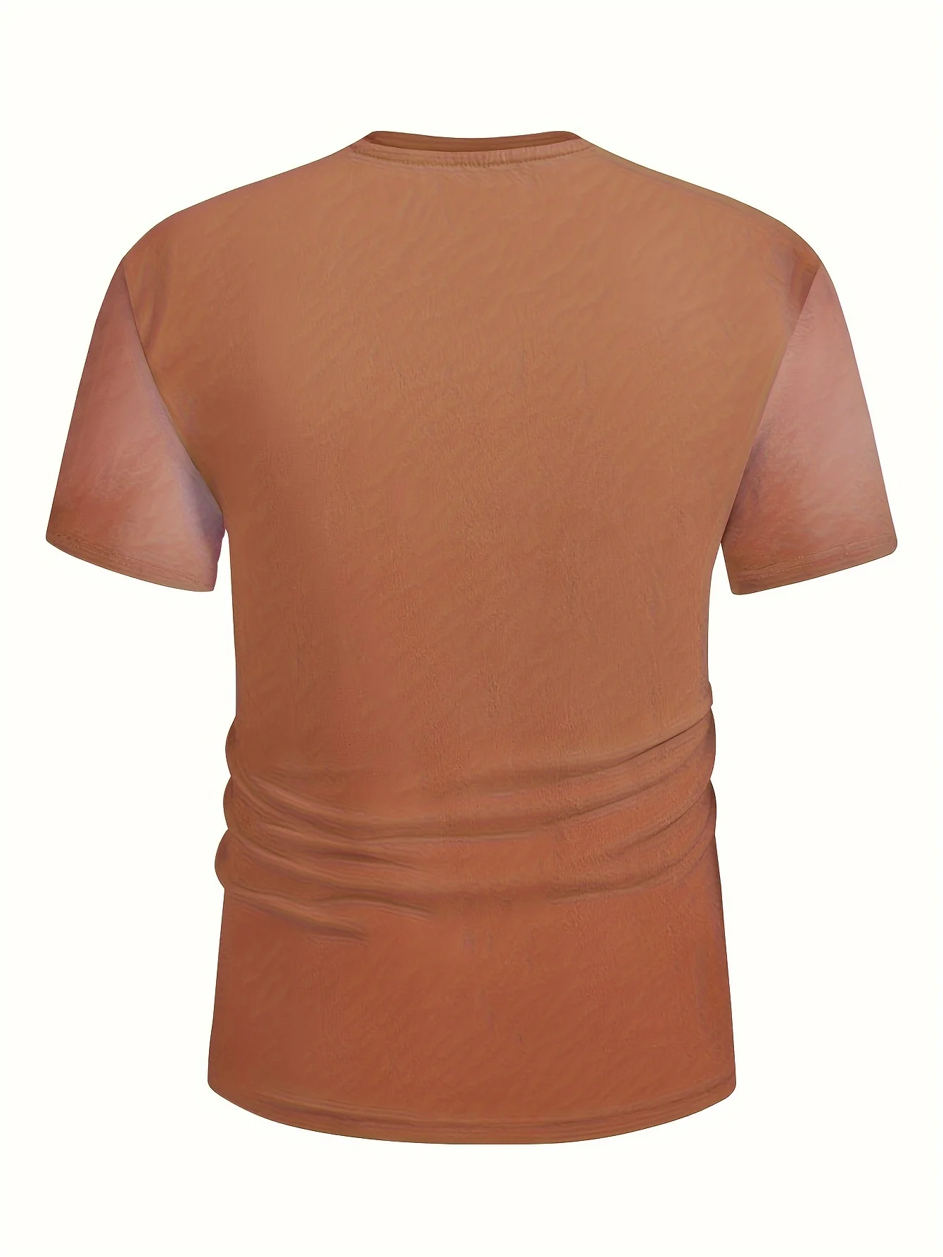 Men's 3D Fake Muscle Print T-Shirt Crew Neck Short Sleeve Funny Novelty Casual Beach Party Tee Top