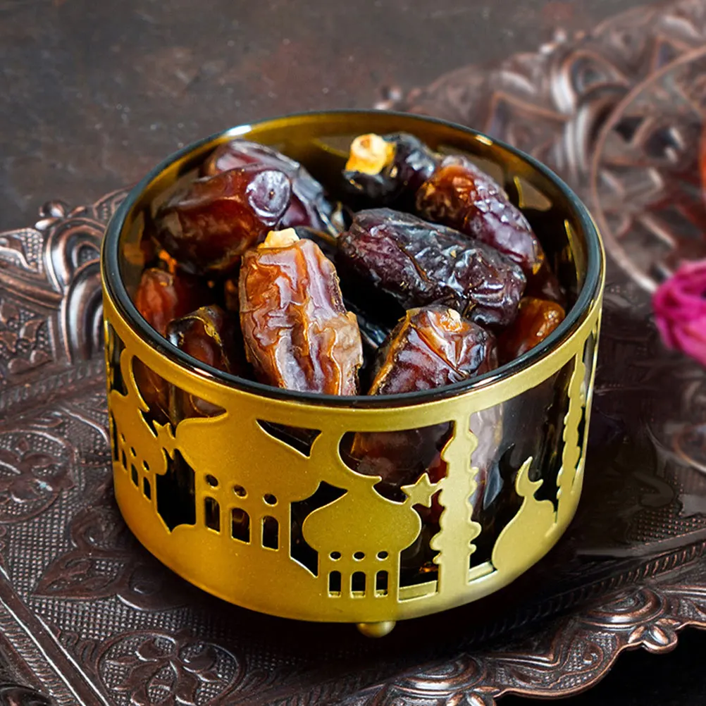 

2Pcs Compact Candy Platters Smooth Surface Arabic Holiday Snack Dishes Reusable Jewelry And Chocolate Storage Boxes Party Favors