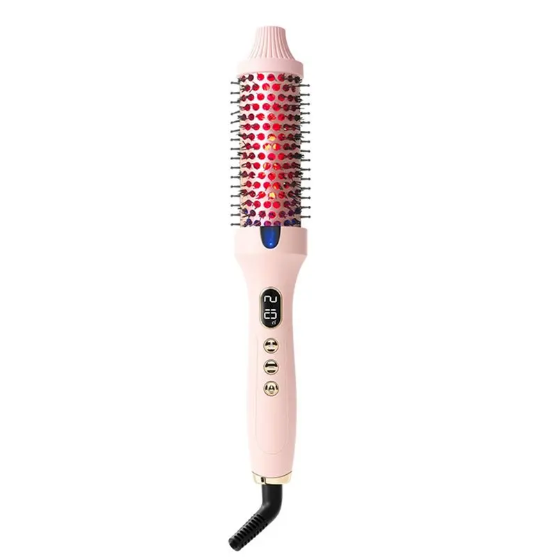 newa61i-brosse-chauffante-pour-cheveux-courts-–-petite-brosse-a-boucler-rose-ideale-pour-un-coiffage-facile