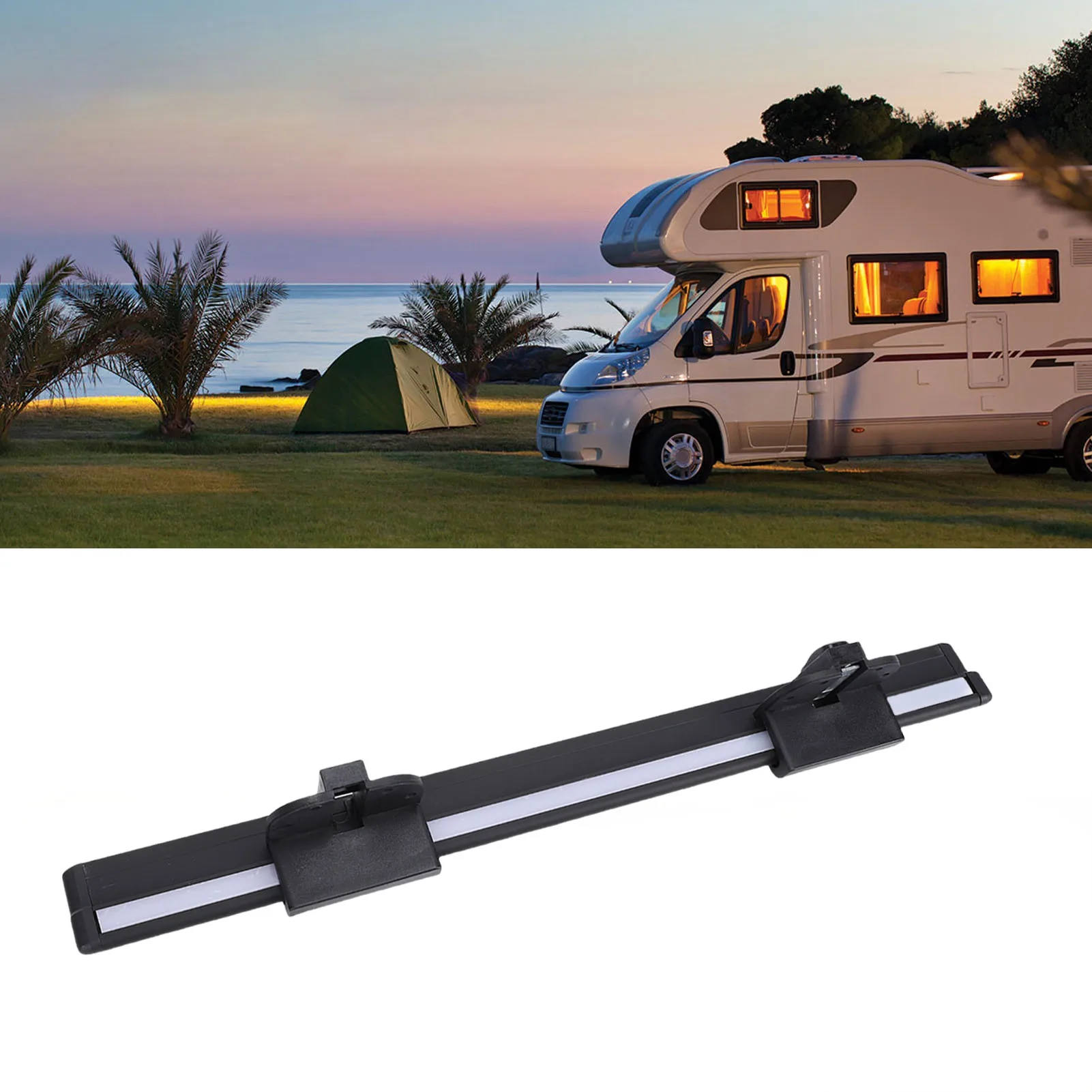 20in RV Table Rail Aluminum Alloy Strong Support Table Guide Rail For Camping Vehicle Motorhome Trailer RVs Accessories