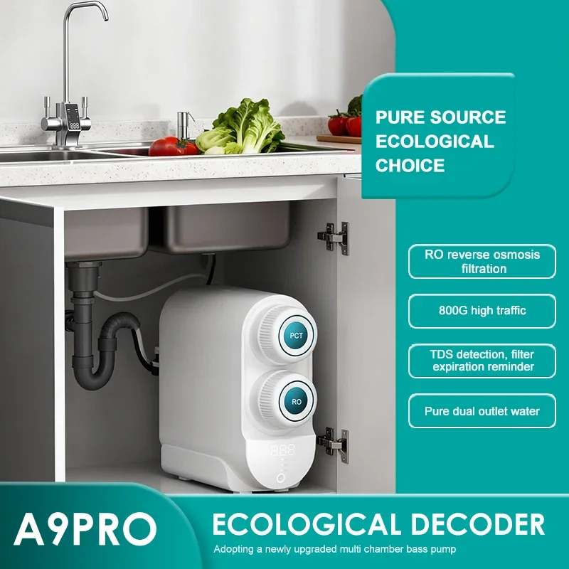 2026 New Nobana New Electric Household Under Sink With Filter Element Plastic Tankless Reverse Osmosis System Water Purifier