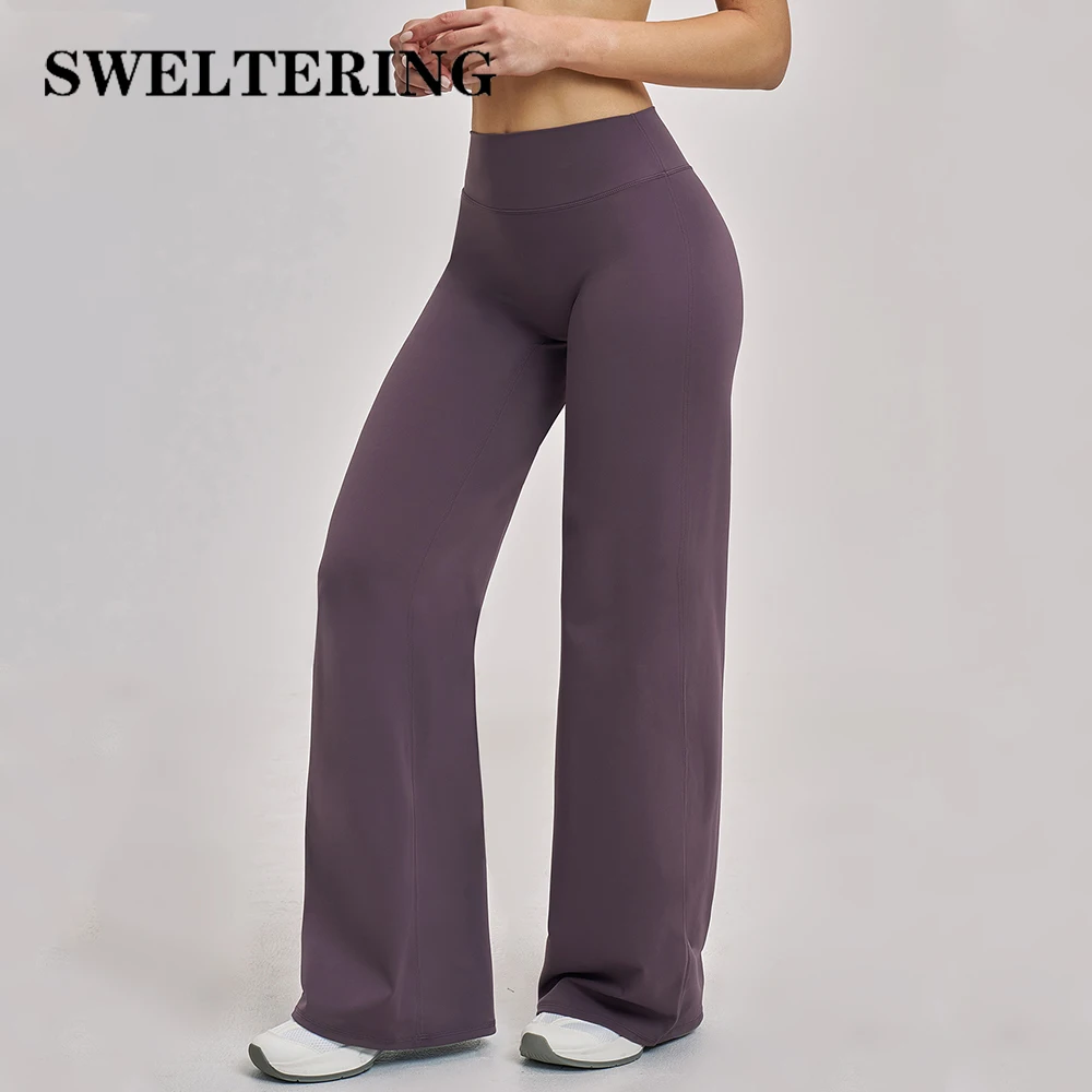 

Женские спортивные брюки-клеш с высокой талией для фитнеса, йоги и тренировок