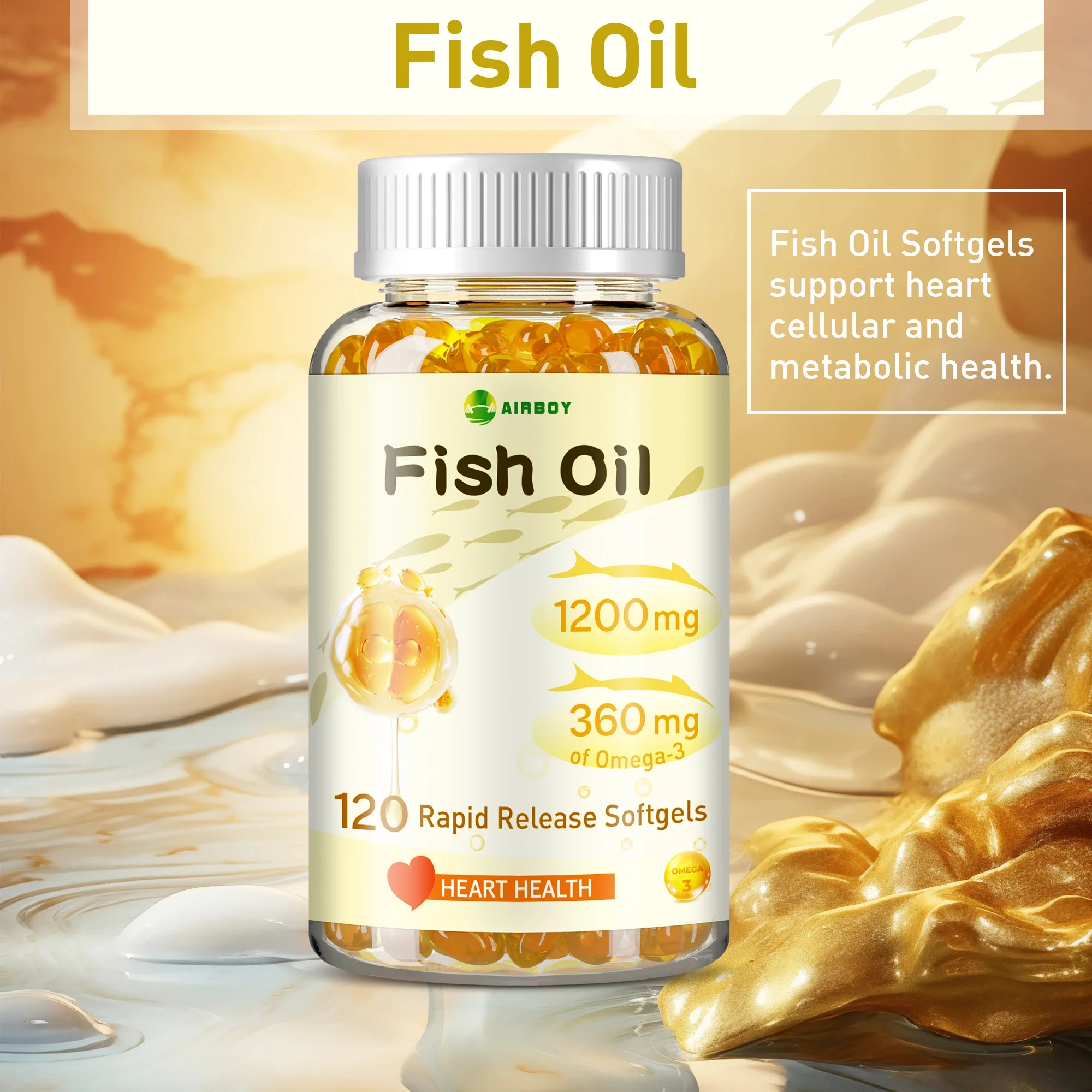 Fish Oil - Improve Bad Mood, Relieve Stress, Strengthen The Brain, Improve Memory and Intelligence