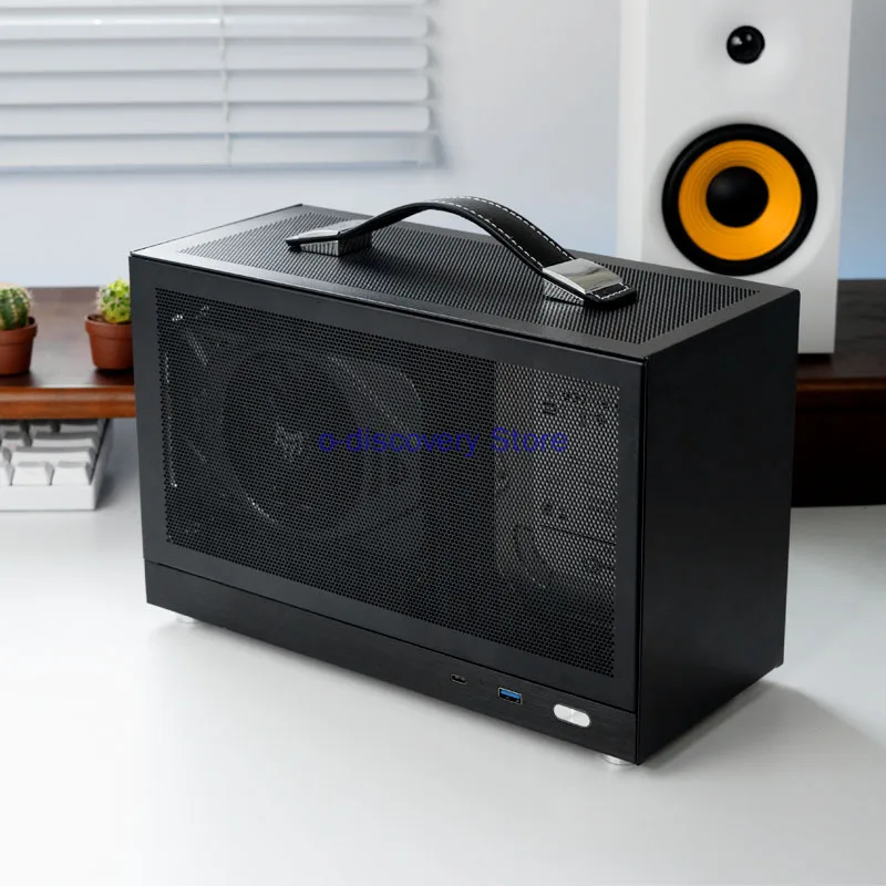 S300 black chassis, portable ITX handheld TYPECmini desktop computer main box ultra mini