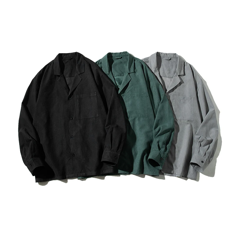 Men's Long Sleeve Blouse Smart Casual Streetwear Men Clothing Fashion Shirts Streetdress Spring Autumn Hombre Male Clothing New