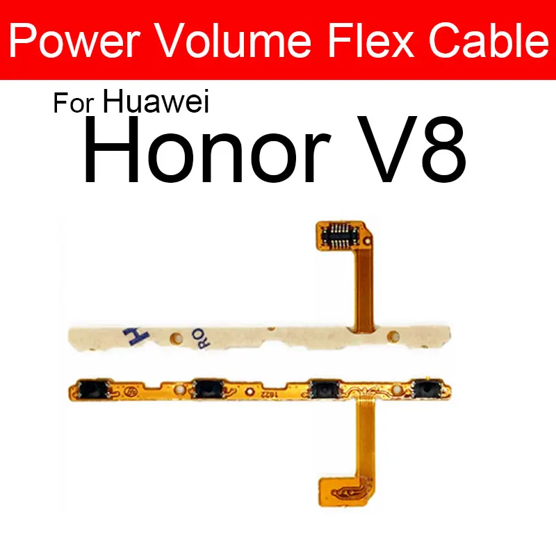 كابل مرن للطاقة والحجم لهاتف هواوي V8 الإصدار العالي القياسي V9 Play V10 V20 كابل شريط مرن بزر مفتاح الطاقة والمستوى