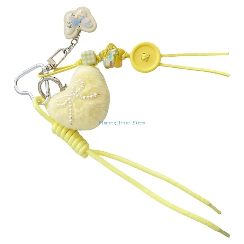 

652B Stylish Charm Heart Unique Bag Hanging Ornament Great for Adding Fun